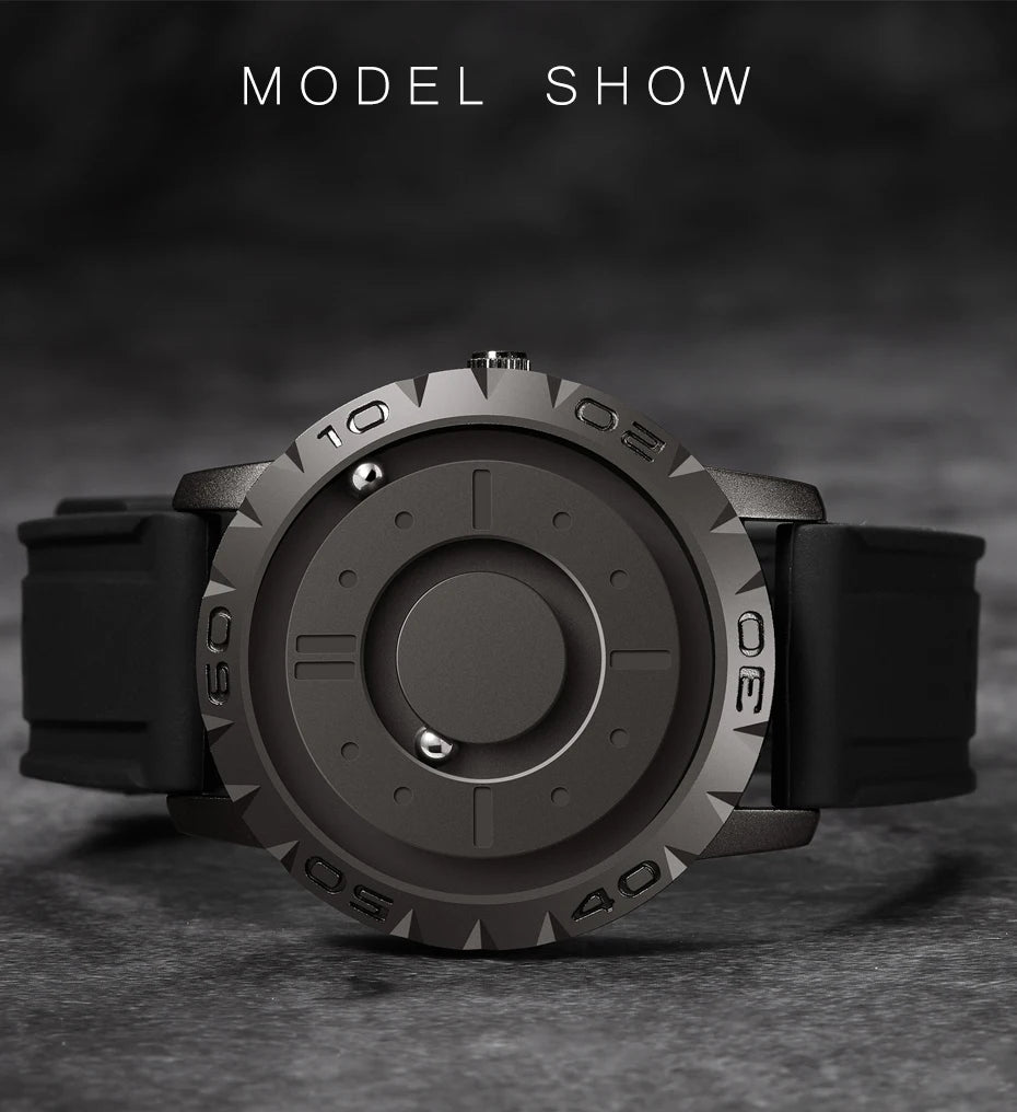 Eutour Iron Ball Magnetic Pointer Quartz Watch for Men - Premium Watches from Eutour - Just $62! Shop now at Dressmycell.com Eutour Iron Ball Magnetic Pointer Quartz Watch for Men - Premium Watches from Eutour - Just $62! Shop now at Dressmycell.com